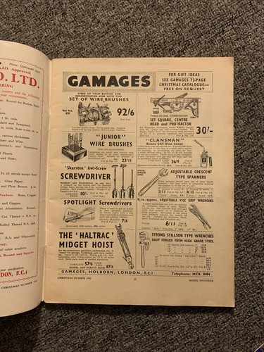 Model Engineer Magazine December 6 1962 Christmas Double Issue Number - Picture 3 of 11