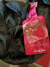 Vintage Satin String Bikini Panties Size 7/L