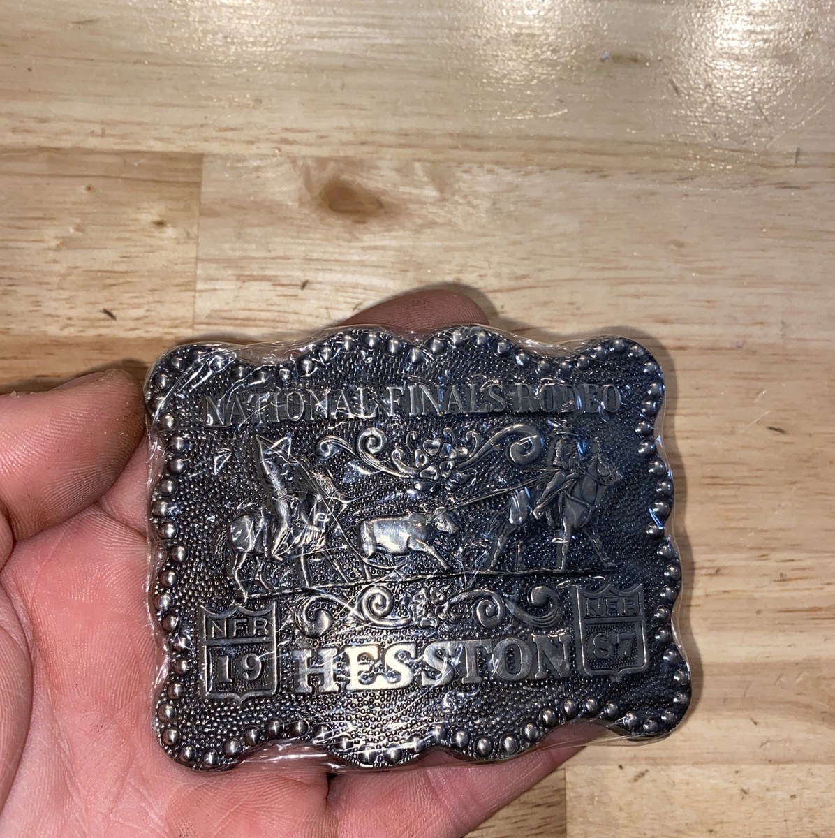 Boucle ceinture de collection vintage Hesston 1987 National