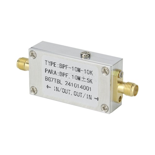 BPF-10M-10K 10MHz Narrow Bandpass Filter 50ohms RF Crystal Filter w/ SMA Female - Zdjęcie 5 z 7