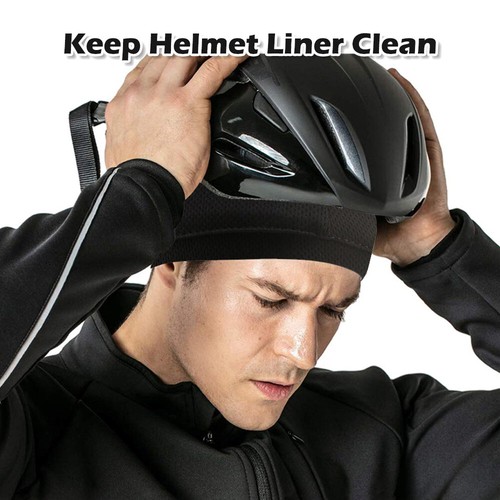 1-3 Men Skull Cap Helmet Liner Moisture Sweat Wicking Beanie Cycling Cooling Hat - Afbeelding 6 van 11