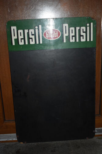 Vecchio cartello pubblicitario Persil rimane detersivo presil, cartellone pubblicitario, originale, retrò - Foto 1 di 2