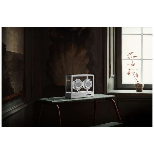 SMALL TRANSPARENT SPEAKER TPS-02 [ホワイト] TRANSPARENT Small Transparent Speaker White Bluetooth Glass Panel