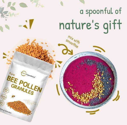 Micro Ingredients Pure Organic Bee Pollen Granules, 2 lb (908 g) - Picture 4 of 4