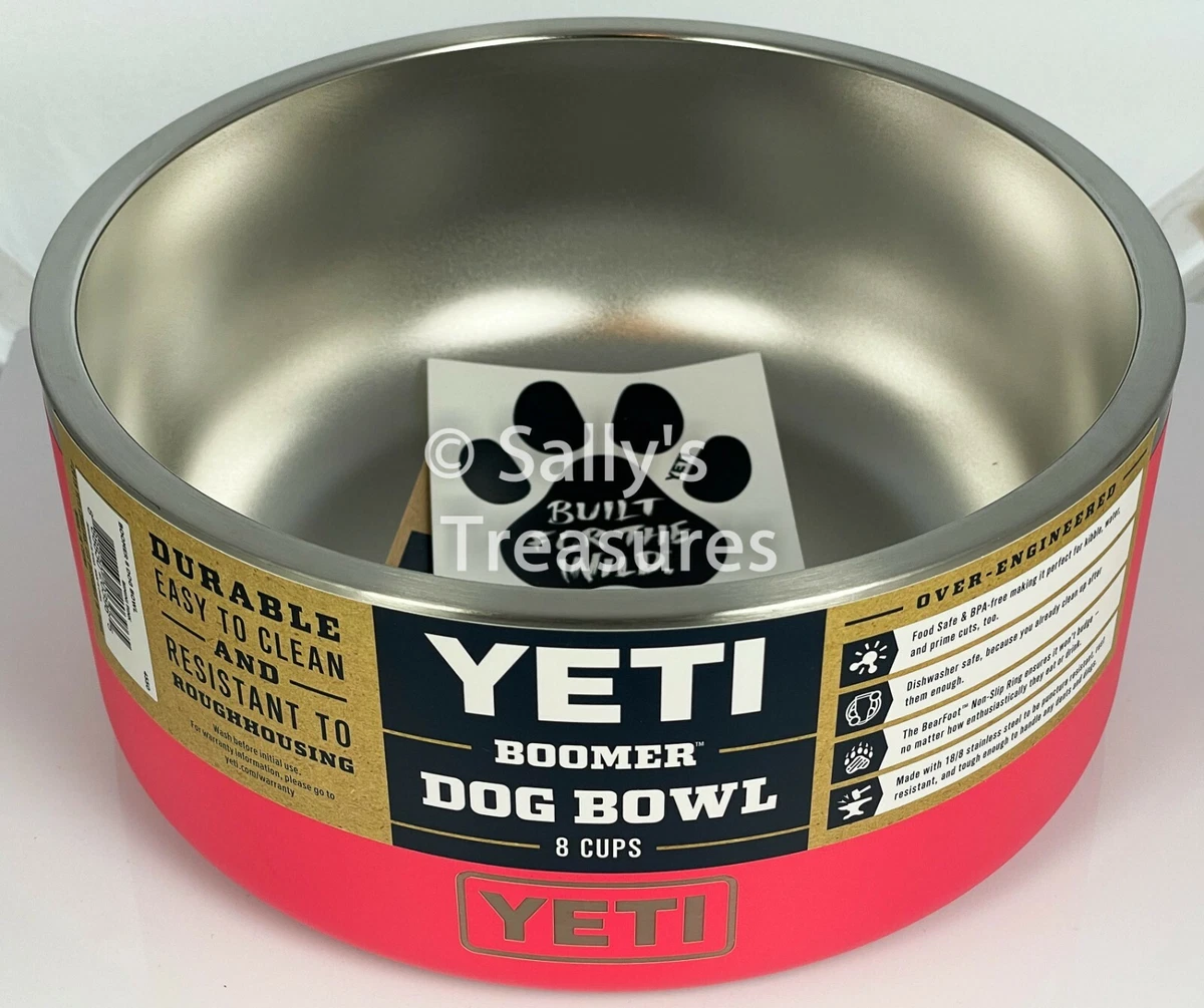 Yeti Boomer 8 Dog Bowl BIMINI PINK