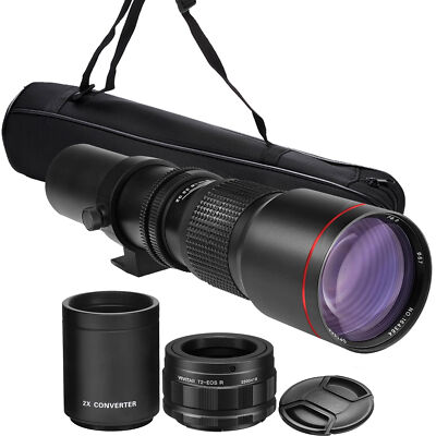 500mm/1000mm f/8 Manual Telephoto Lens for Canon EOS R100