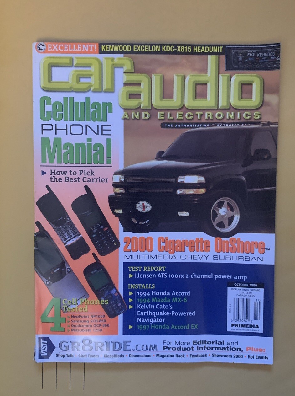 Car Audio and Electronics Magazine October 2000 Old School eBay