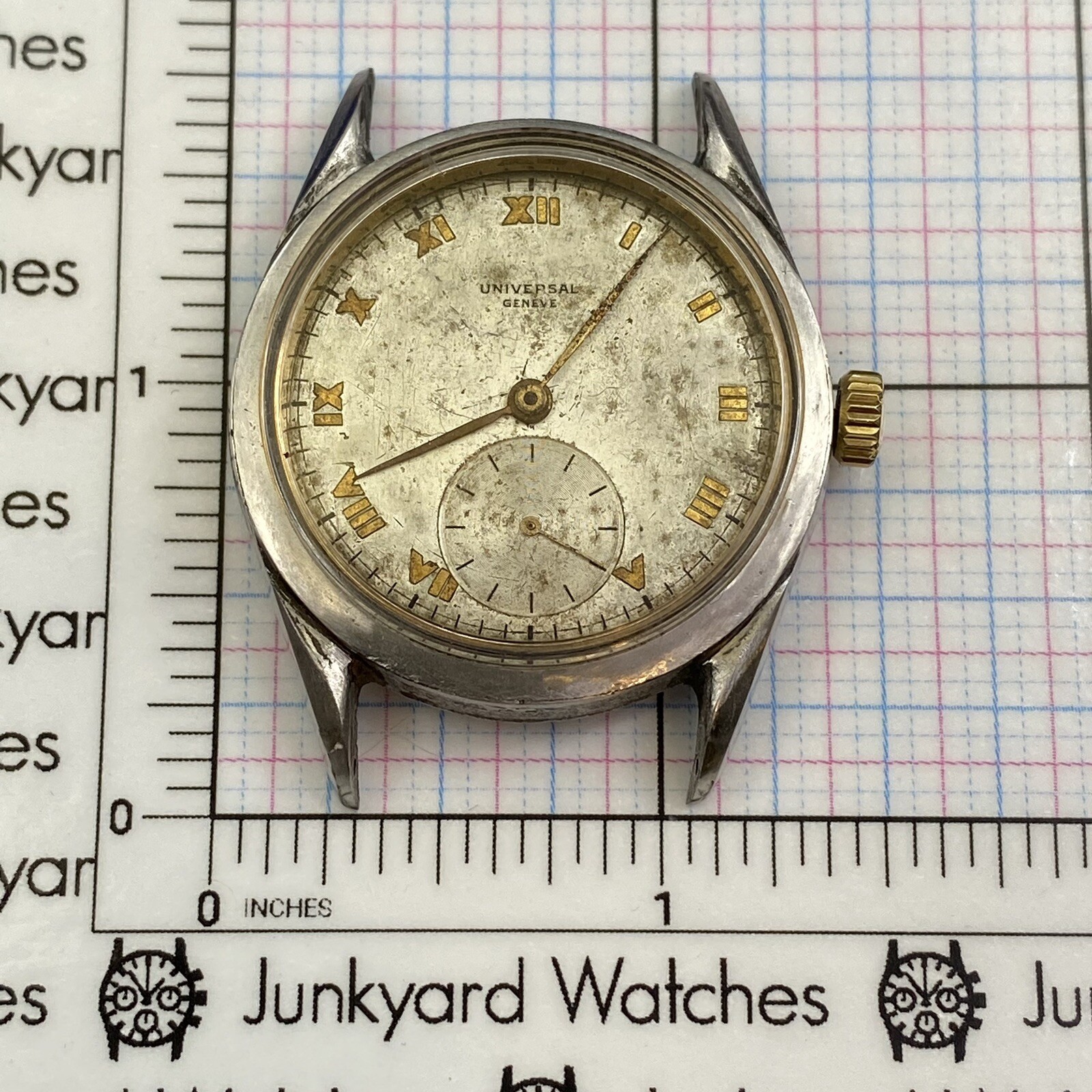 Vintage Universal Geneve Le Coultre Watch Repair Parts Spares 17 Jewel Swiss 262