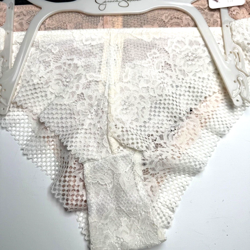 Jessica Simpson Initimates Women 3 Pack Lace Brazilian Tanga Fit Panies Size M - Image 3 of 4