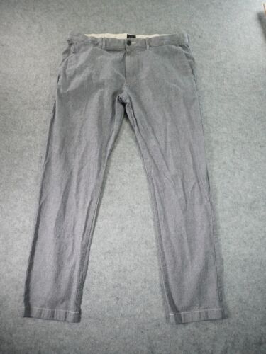 J Crew Chino Hose Herren 36x32 grau Chambray 484 Slim Stretch gerades Bein