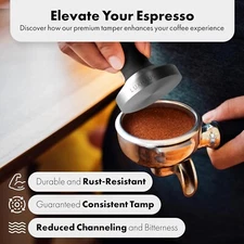 LuxHaus 58mm Espresso Tamper - Premium Barista Coffee Tamper Flat-Open box