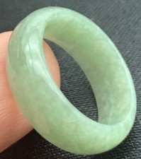 Video Certified Green Natural A Jadeite Jade Round Circle Ring NO. 4.25 419112