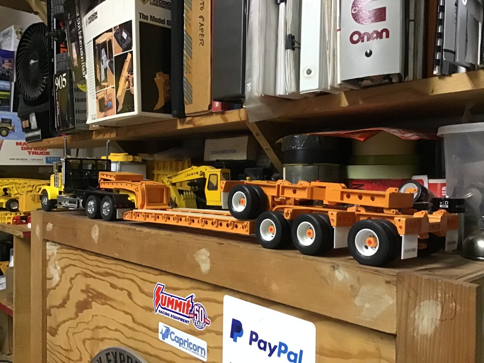 1/24-1/25 Scale Truck Trailer Model Accessories Lowboy Trailer D Rings