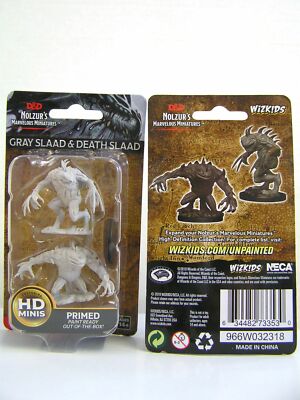 WZK73353 D&D Nolzur's Marvelous Unpainted Miniatures Gray Slaad & Death Slaad