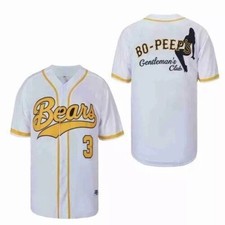 Bears 3 Bad News Kelly Leak Bo Peep's Baseball Jersey Bo Peep Gentleman's Club