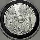 Aztec Mayan Dancers Royalty Rare Collector Coin 1 Troy Oz .999 Fine Silver Round