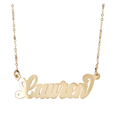 Personalized 14K Gold Plated Sterling Silver 