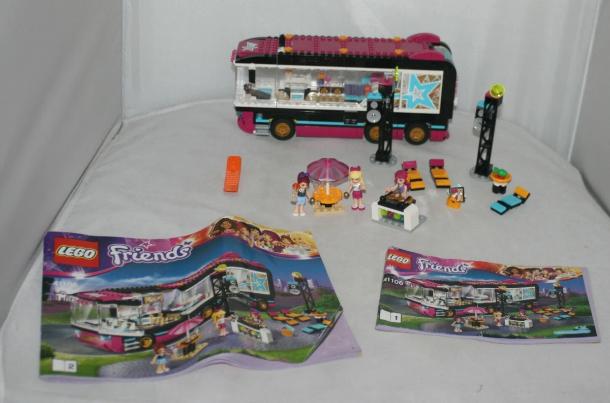 tekst Fysik Ciro Lego Friends Pop Star Tour Bus 41106 with Instructions No Original  Packaging | eBay