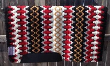 Western Show Horse Riding Handmade Base Saddle Pad Wool in 34 42