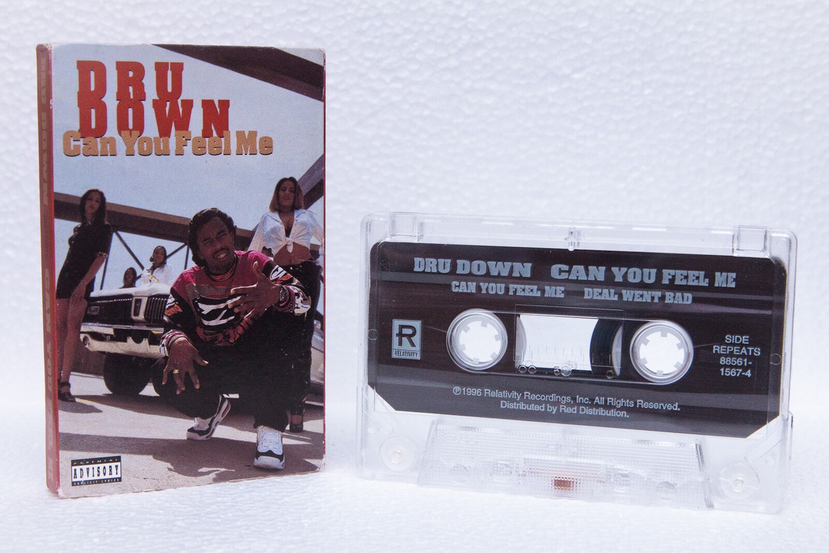 Dru Down CAN YOU FEEL ME Cassette Tape Single | Hip Hop | RARE