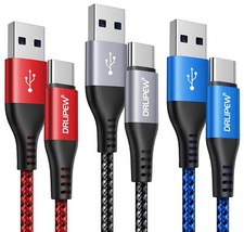 USB C Cable 10ft 3Pack Extra Long USB A to USB C Cable Braided Type C Fast Ch...
