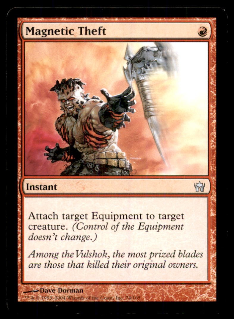 MTG Magnetic Theft LP Light Play Fifth Dawn [4402]