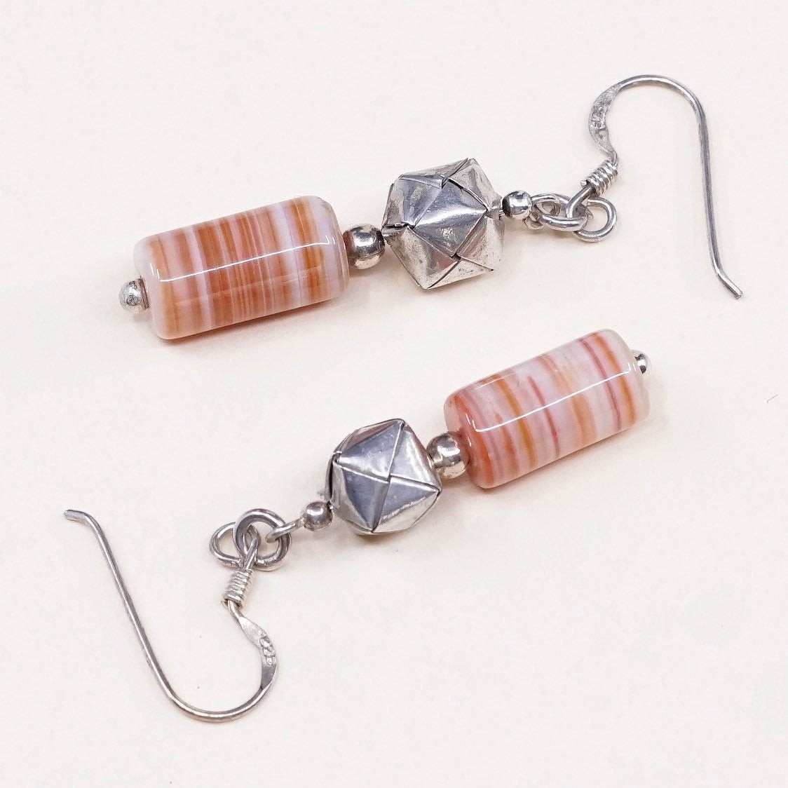 Sterling silver handmade earrings, solid 925 orig… - image 3