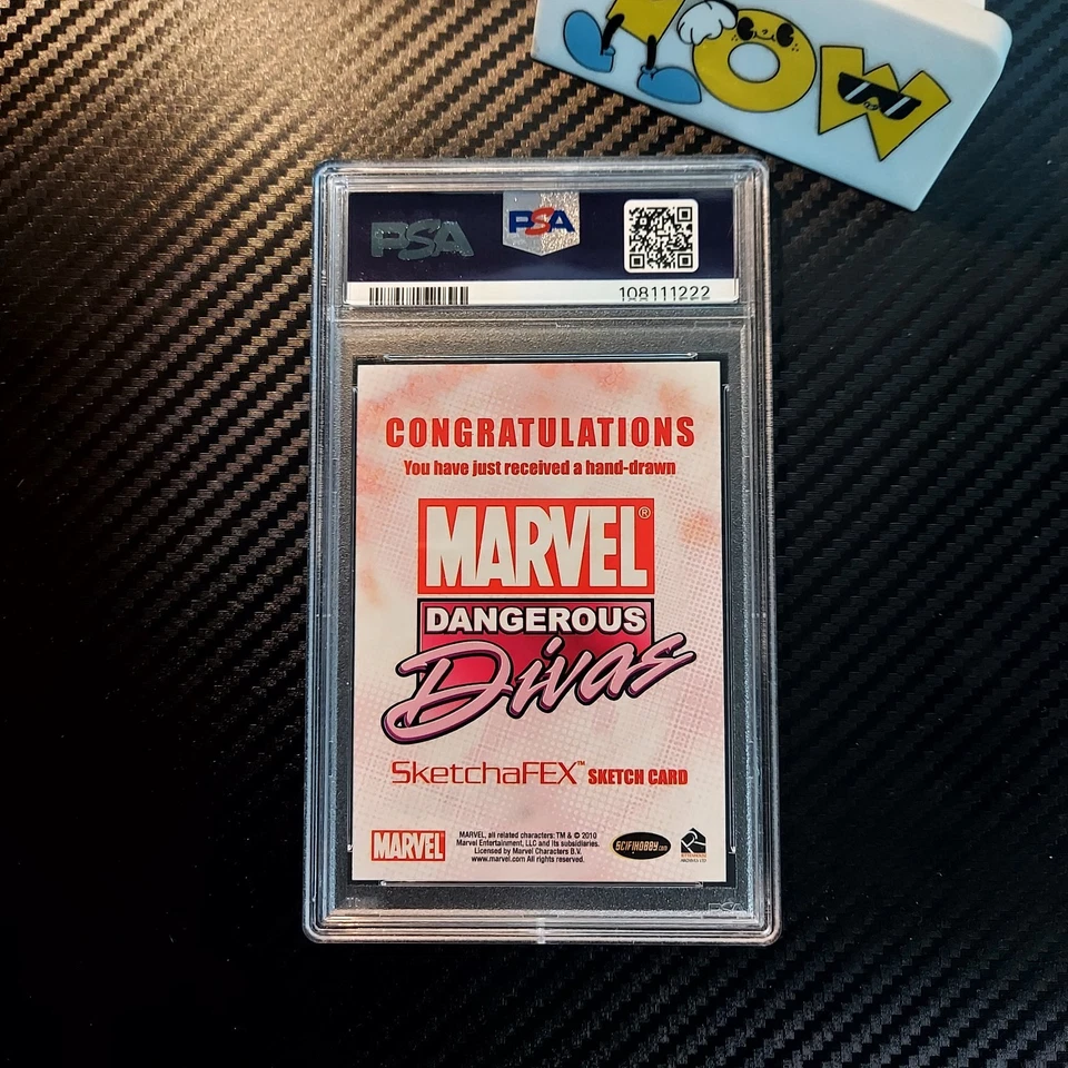 PSA 10 Fantastic Four POP 1 MARVEL DANGEROUS DIVAS Frankie Raye Nova SKETCH CARD - Image 3 of 4