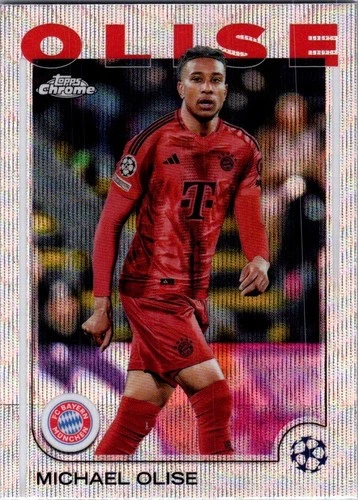 Michael Olise 2024 Topps Chrome Michael Olise #81 Refractor