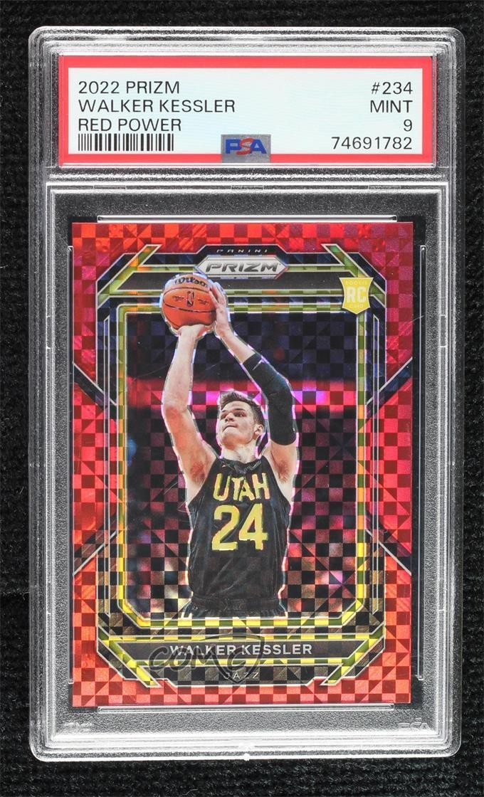 2022 Panini Prizm Red Power 41/75 Walker Kessler #234 PSA 9 MINT Rookie RC 0jr6
