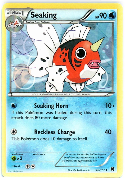 Seaking - 28/162 - Uncommon - Heavily Played