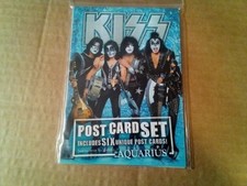Kiss Postcards, 6 Different Aquarius cards New Sealed