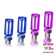 4 PCS Car USB Lights, Car Interior Ambient Lights, Mini Touch Dimmable Glass