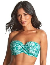Panache English Rose Ella Bikini Top Twist Bandeau Padded Wired Womens SW1763B