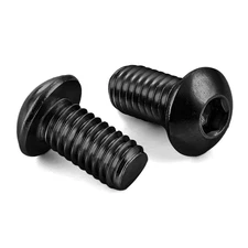 M4-0.7 X 8Mm Button Head Socket Cap Screws, Alloy Steel Grade 10.9, Black Oxide,