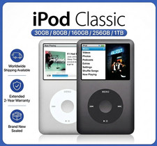 New Sealed Apple iPod Classic 5th 7th Gen 160GB 256GB 1TB SSD Mp3 Players MODDED