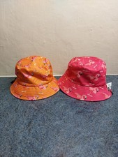 Lot 2 Chapeaux Bob Flamant Rose Imprimé Tropical Homme Femme Été Plage 🏝️T:59cm