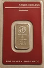 10g Argor Heraeus Silver Bar .999 Sealed Assay Switzerland