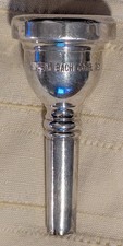 Vintage Vincent Bach Corp. 7C Trombone Mouthpiece Small Shank Silver Plate