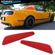 Fits 10-14 Ford Mustang GT350 Style Quarter Window Louver Covers #PQ Race Red