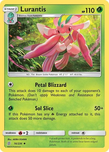 Lurantis #16/236 Sm - Unified Minds Uncommon Pokemon TCG NM