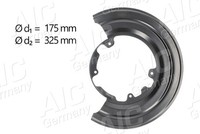 AIC Ankerblech Spritzblech Bremsscheibe Hinten Links FüR Iveco Daily II Bus
