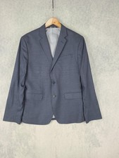 Banana Republic Blazer Mens 40S Blue Slim Fit Two Button Notch Lapel Suit Jacket