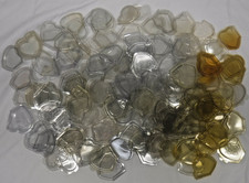 Lot of 125 Ty Beanie Baby TAG PROTECTORS Clear Plastic Heart Covers for Hang Tag