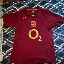 Nike Arsenal Highbury 2006 Thierry Henry #14 O2 Men’s M Jersey Burgundy
