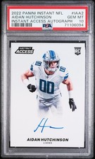 2022 Aidan Hutchinson panini instant access RC SP#/25 Auto PSA 10