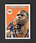 Charlie Ward N.Y. Knicks Signed 2001 Fleer Tradition Basketball Card NR/MT
