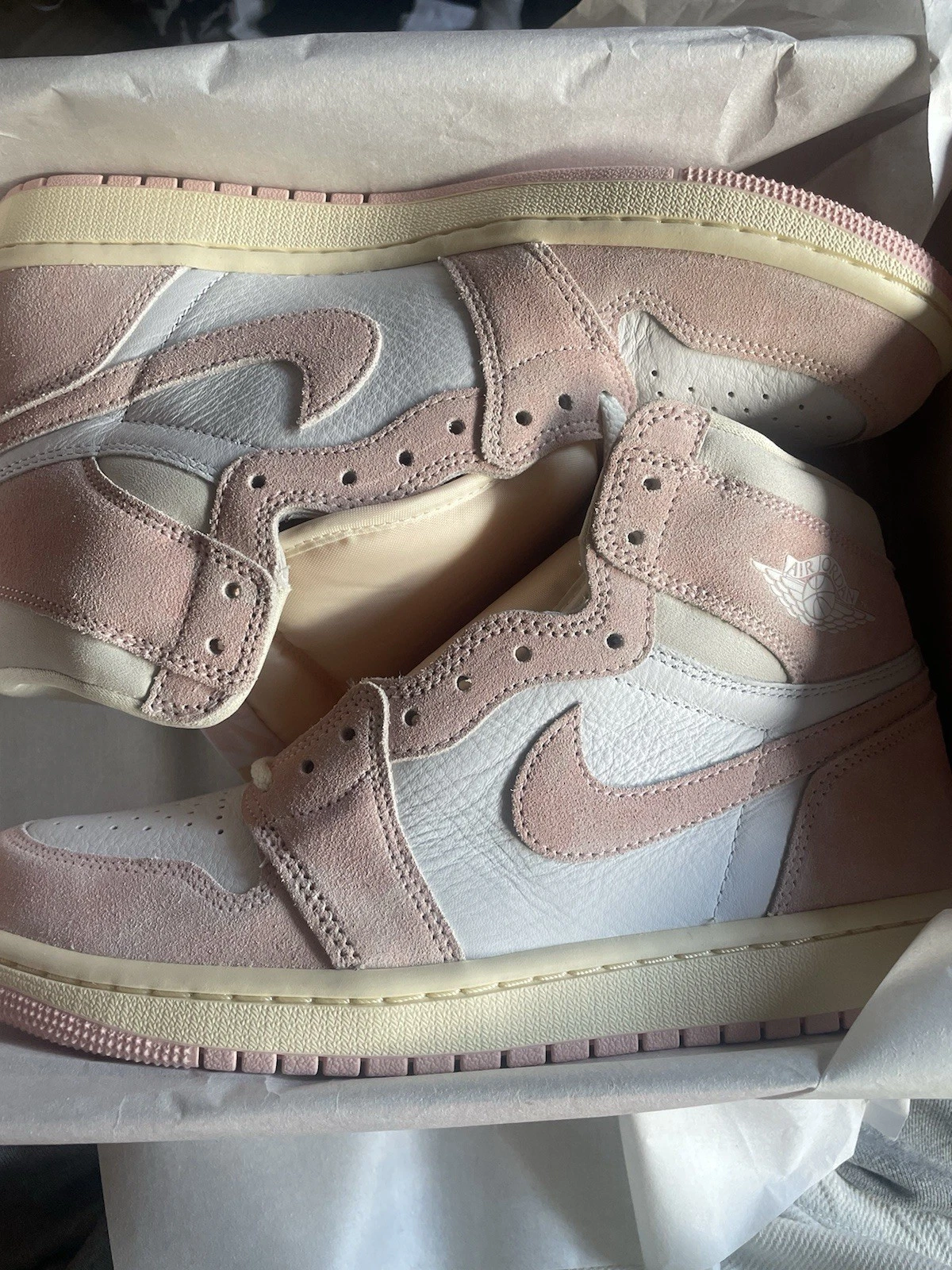 Air Jordan 1 Retro OG High Atmosphere Bianco Mussola Sai