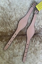 Pair Light Top Grain Leather Western Saddle Stirrup Hobbles Horse Tack FREE Ship