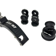 Add W1 Short Shifter Base Bushings Cable Bushings For Honda Si Ep3 Black